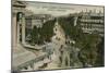 Boulevards of Paris, Seen from Boulevard de La Madeleine. Postcard Sent in 1913-French Photographer-Mounted Giclee Print