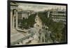 Boulevards of Paris, Seen from Boulevard de La Madeleine. Postcard Sent in 1913-French Photographer-Framed Giclee Print