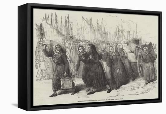 Boulogne Fishwomen Carrying the Luggage of the Nurses for the East-null-Framed Stretched Canvas