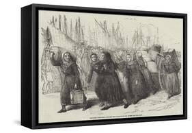 Boulogne Fishwomen Carrying the Luggage of the Nurses for the East-null-Framed Stretched Canvas