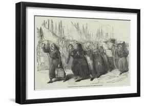 Boulogne Fishwomen Carrying the Luggage of the Nurses for the East-null-Framed Giclee Print