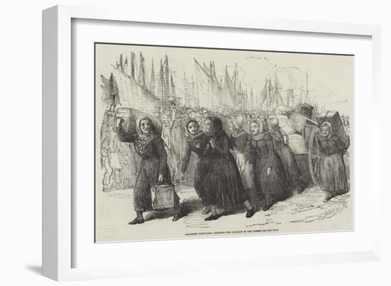 Boulogne Fishwomen Carrying the Luggage of the Nurses for the East-null-Framed Giclee Print