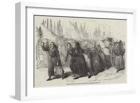 Boulogne Fishwomen Carrying the Luggage of the Nurses for the East-null-Framed Giclee Print