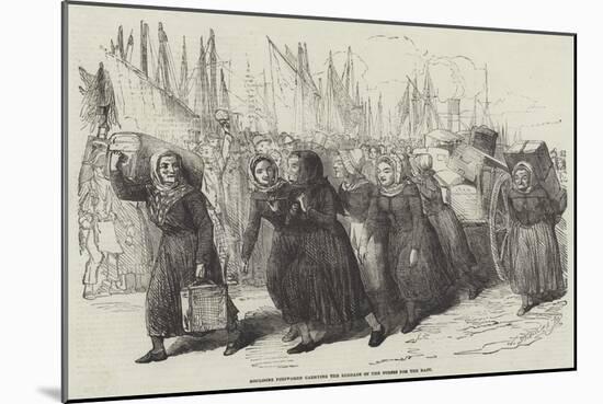 Boulogne Fishwomen Carrying the Luggage of the Nurses for the East-null-Mounted Giclee Print