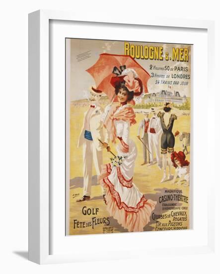 Boulogne S. Mer Poster-Henri Gray-Framed Giclee Print