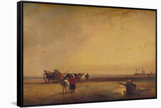 Boulogne Sands, 1827-Richard Parkes Bonington-Framed Stretched Canvas