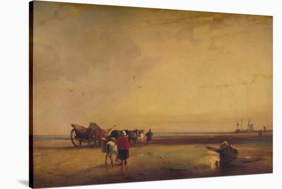 Boulogne Sands, 1827-Richard Parkes Bonington-Stretched Canvas