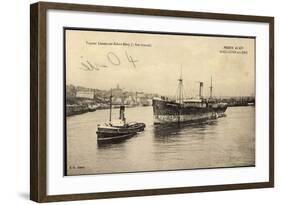 Boulogne Sur Mer, Dampfer Lieutenant Robert Mory-null-Framed Giclee Print