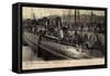 Boulogne Sur Mer, Torpilleur Au Port, Kriegsschiff-null-Framed Stretched Canvas