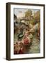 Boulter's Lock: Sunday Afternoon, 1885-97-Edward John Gregory-Framed Giclee Print