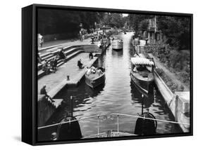 Boulters Lock-Fred Musto-Framed Stretched Canvas