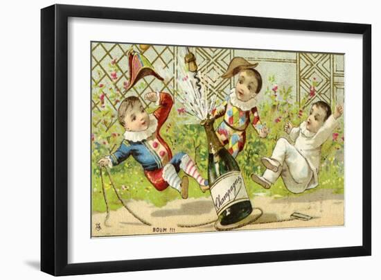 Boum!!! Champagne!, C.1895-null-Framed Premium Giclee Print