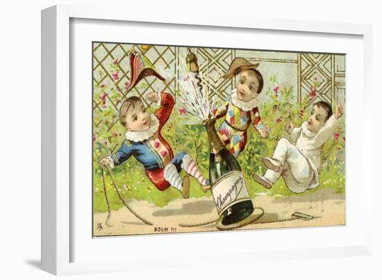 Boum!!! Champagne!, C.1895-null-Framed Giclee Print