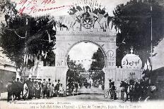 Arc De Triomphe Facade, Sidi Bel Abbes, Algeria, 14 July 1906-Boumendil-Framed Stretched Canvas