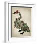 Bound Swan on cream-Fab Funky-Framed Art Print