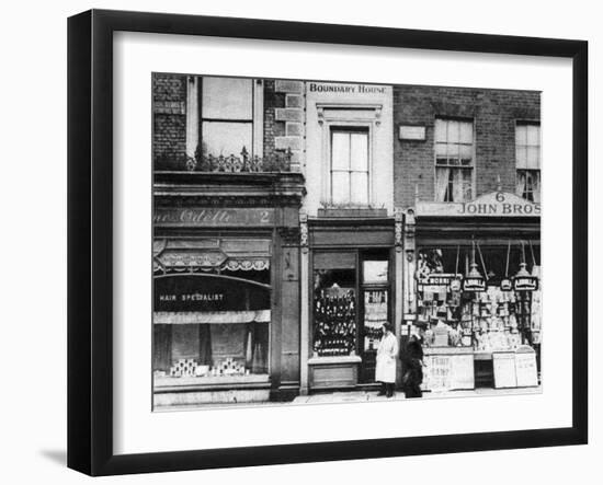 Boundary House, Notting Hill Gate, London, 1926-1927-null-Framed Giclee Print