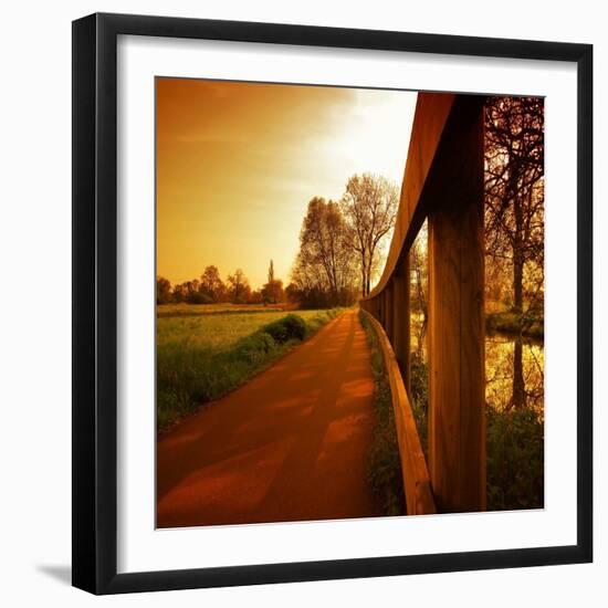 Boundary Line-Philippe Sainte-Laudy-Framed Photographic Print