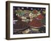 Bountiful Baskets Full of Brightly Colored Fruits and Vegetables at Rue Mouffetard Market-Alfred Eisenstaedt-Framed Photographic Print