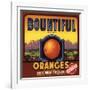 Bountiful Brand - Terra Bella, California - Citrus Crate Label-Lantern Press-Framed Art Print