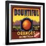 Bountiful Brand - Terra Bella, California - Citrus Crate Label-Lantern Press-Framed Art Print