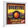 Bountiful Brand - Terra Bella, California - Citrus Crate Label-Lantern Press-Framed Premium Giclee Print