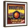 Bountiful Brand - Terra Bella, California - Citrus Crate Label-Lantern Press-Framed Art Print