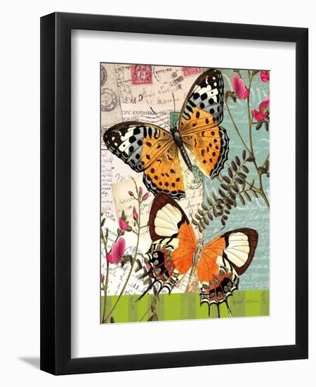 Bountiful Butterfly 1-Walter Robertson-Framed Art Print