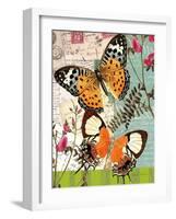 Bountiful Butterfly 1-Walter Robertson-Framed Art Print