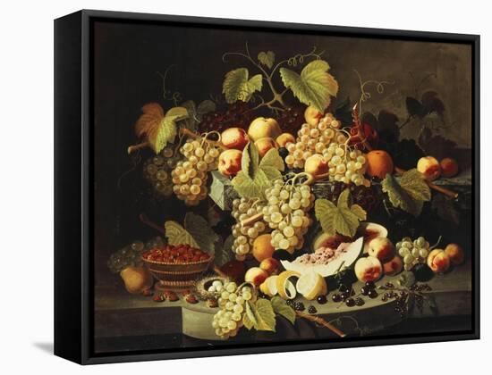 Bountiful Harvest-Severin Roesen-Framed Stretched Canvas