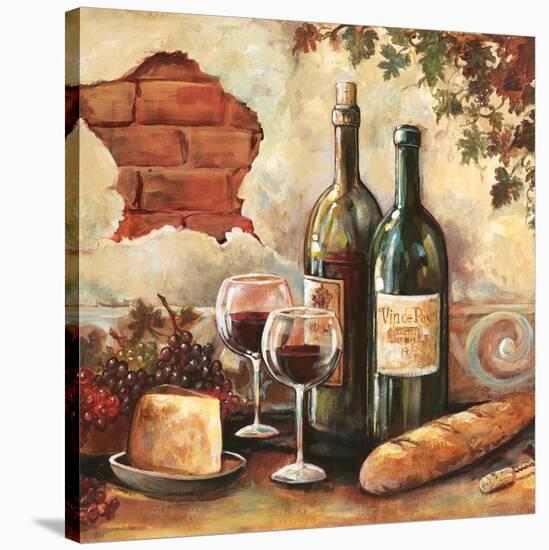 Bountiful Wine Sq II-Gregory Gorham-Stretched Canvas
