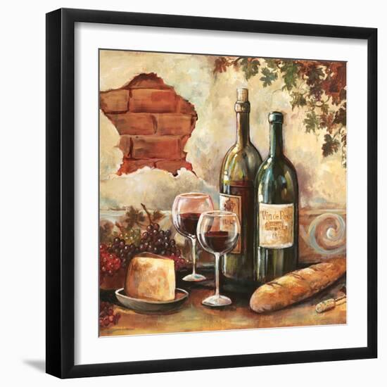 Bountiful Wine Sq II-Gregory Gorham-Framed Art Print