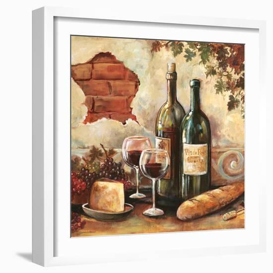 Bountiful Wine Sq II-Gregory Gorham-Framed Art Print