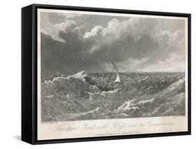 Bounty - Bligh in Boat-null-Framed Stretched Canvas