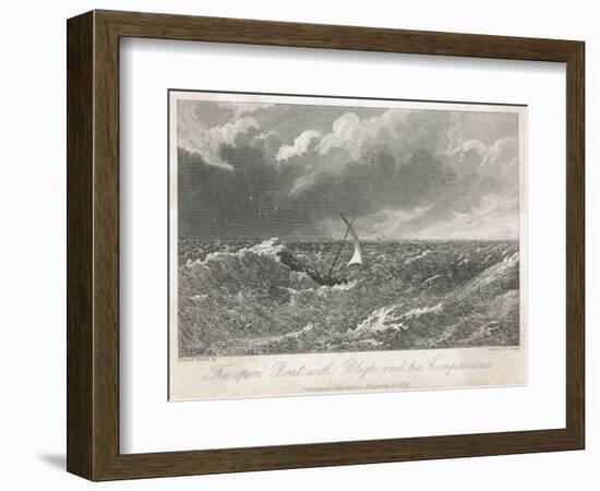 Bounty - Bligh in Boat-null-Framed Art Print