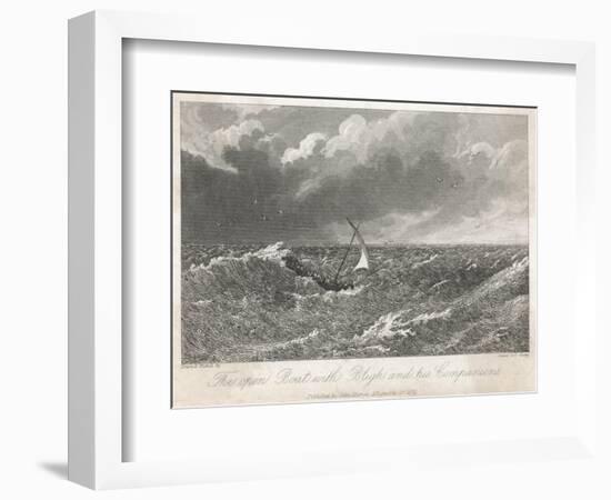 Bounty - Bligh in Boat-null-Framed Art Print