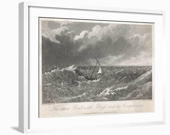 Bounty - Bligh in Boat-null-Framed Art Print