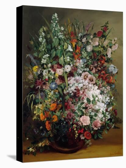 Bouquet, 1862-Gustave Courbet-Stretched Canvas