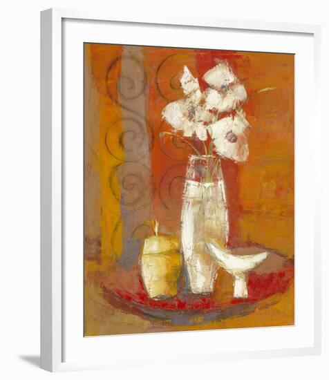 Bouquet a la Coupe Blanche-Regine Pivier-Attolini-Framed Art Print