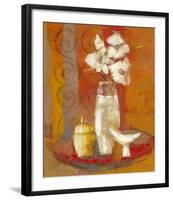 Bouquet a la Coupe Blanche-Regine Pivier-Attolini-Framed Art Print