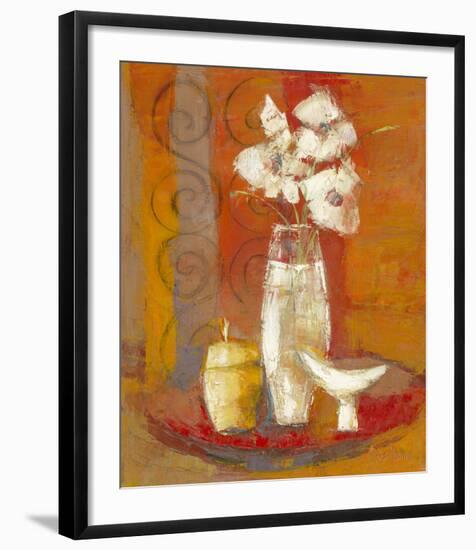 Bouquet a la Coupe Blanche-Regine Pivier-Attolini-Framed Art Print