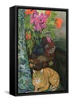 Bouquet and a Cat, 1919-Suzanne Valadon-Framed Stretched Canvas