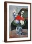Bouquet au petit Delft-Paul Cezanne-Framed Giclee Print