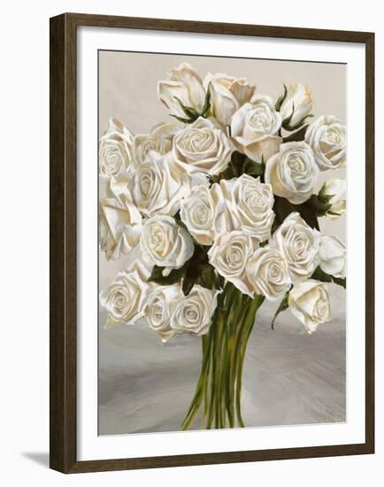 Bouquet Blanc II-Leonardo Sanna-Framed Art Print