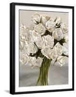 Bouquet Blanc II-Leonardo Sanna-Framed Art Print