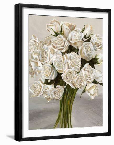 Bouquet Blanc II-Leonardo Sanna-Framed Art Print