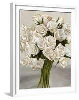 Bouquet Blanc II-Leonardo Sanna-Framed Art Print