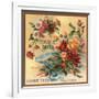 Bouquet Brand - California - Citrus Crate Label-Lantern Press-Framed Art Print