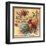 Bouquet Brand - California - Citrus Crate Label-Lantern Press-Framed Art Print