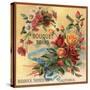 Bouquet Brand - California - Citrus Crate Label-Lantern Press-Stretched Canvas