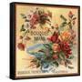 Bouquet Brand - California - Citrus Crate Label-Lantern Press-Framed Stretched Canvas